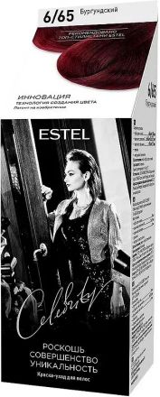 Estel Celebrity Краска-уход для волос тон 6/65 Бургундский